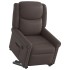 Sillón reclinable eléctrico marrón
