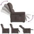 Sillón reclinable eléctrico marrón