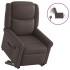 Sillón reclinable eléctrico marrón