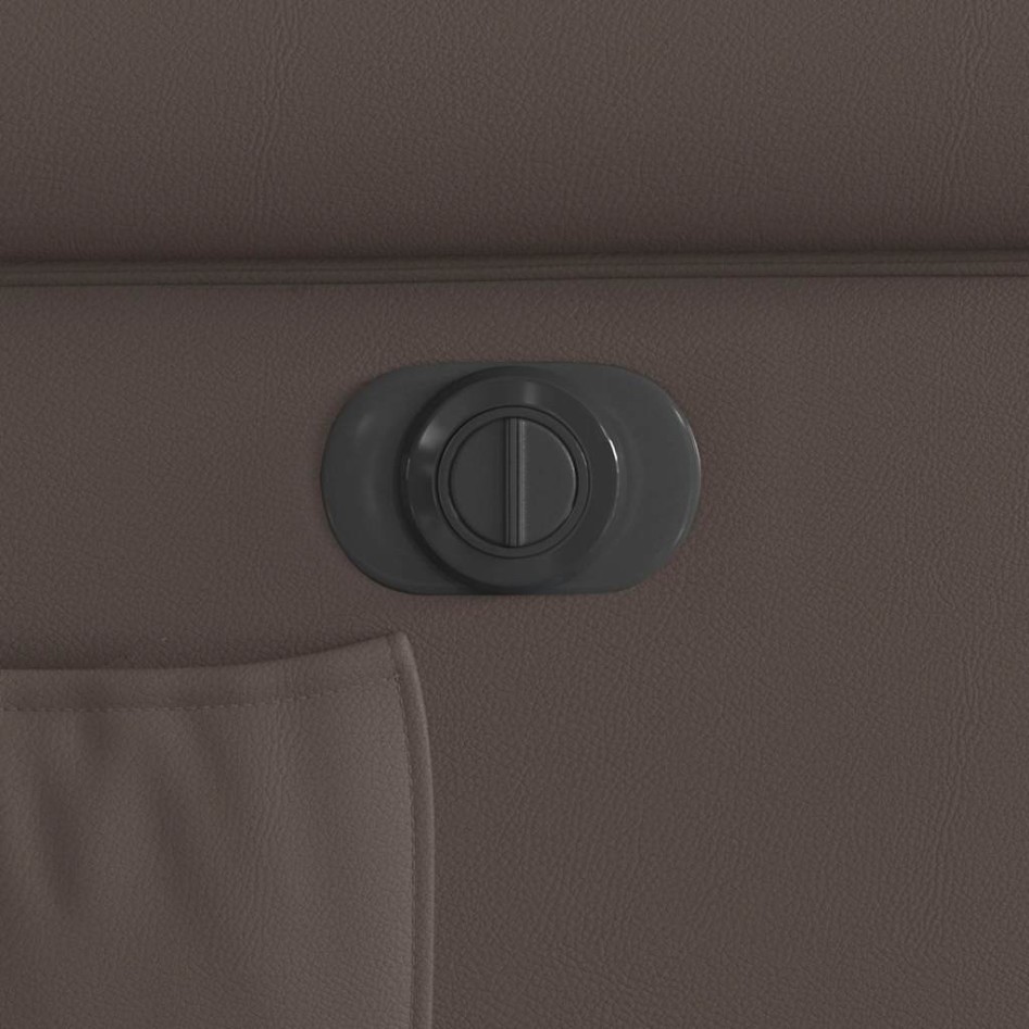 Sillón reclinable eléctrico marrón