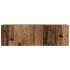 Conjunto de mueble de TV 4 piezas montado la pared madera
