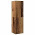 Conjunto de mueble de TV 4 piezas montado la pared madera
