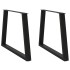 Patas para mesa de comedor en forma de V 2 uds acero