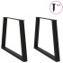 Patas para mesa de comedor en forma de V 2 uds acero
