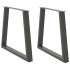 Patas para mesa de comedor en forma de V 2 uds antracita