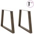 Patas para mesa de comedor en forma de V 2 uds acero