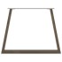 Patas para mesa de comedor en forma de V 2 uds acero