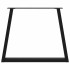 Patas para mesa de comedor en forma de V 3 uds acero