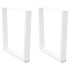 Patas para mesa de comedor en forma de V 2 uds acero