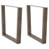 Patas para mesa de comedor en forma de V 2 uds acero