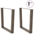 Patas para mesa de comedor en forma de V 2 uds acero