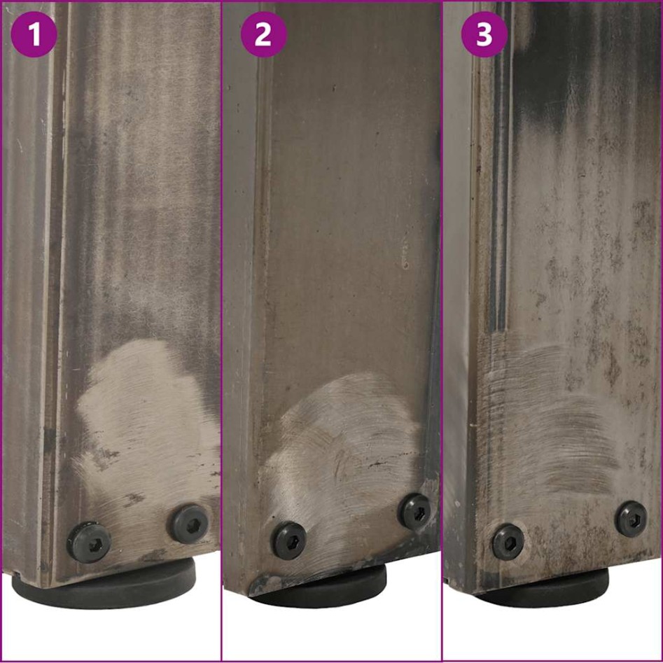 Patas para mesa de comedor en forma de V 2 uds acero