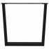 Patas para mesa de comedor en forma de V 3 uds acero