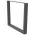 Patas para mesa comedor forma V 2uds antracita 100x(72-73,3)