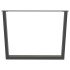 Patas para mesa comedor forma V 2uds antracita 100x(72-73,3)