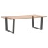 Patas para mesa comedor forma V 2uds antracita 100x(72-73,3)