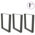 Patas para mesa de comedor en forma de V 3 uds antracita