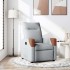 Sillón reclinable de tela gris