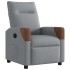 Sillón reclinable de tela gris