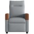 Sillón reclinable de tela gris