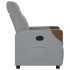 Sillón reclinable de tela gris