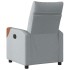 Sillón reclinable de tela gris