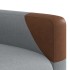 Sillón reclinable de tela gris