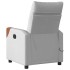 Sillón de masaje reclinable de tela gris