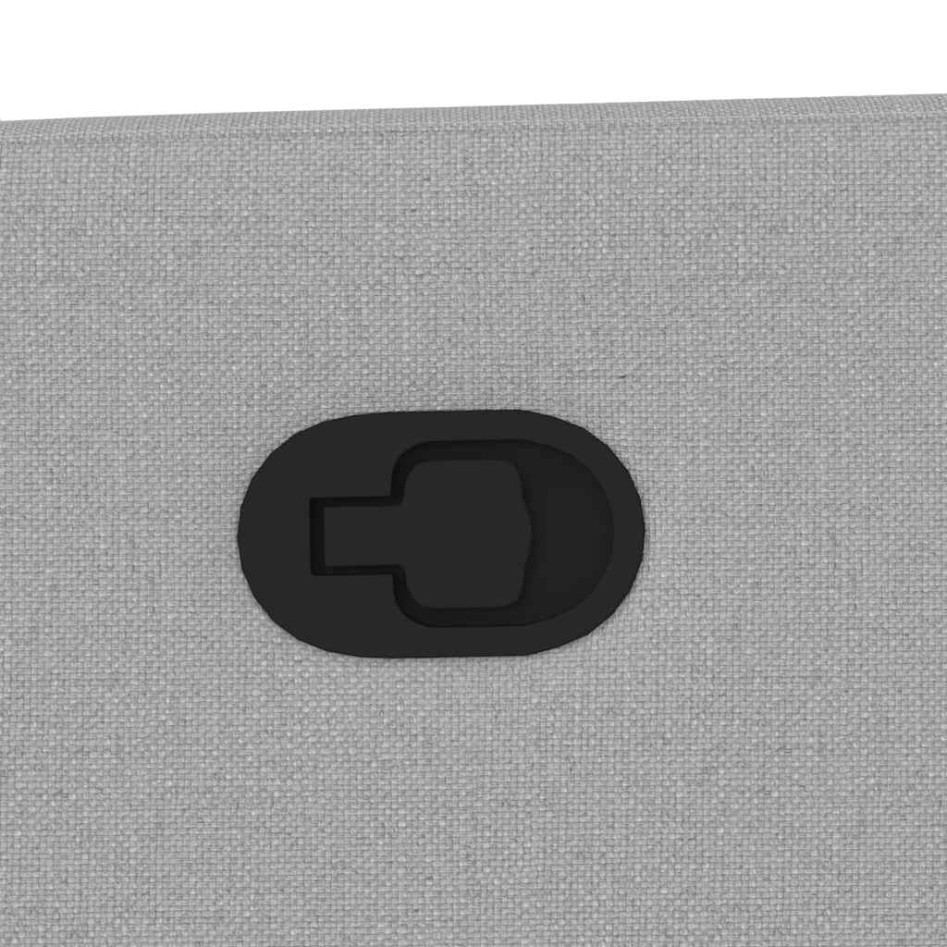 Sillón de masaje reclinable de tela gris