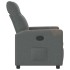 Sillón reclinable de tela gris