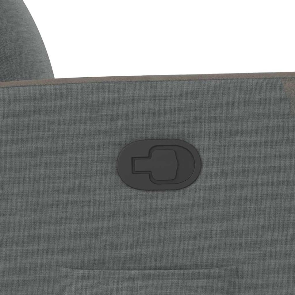 Sillón reclinable de tela gris