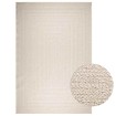 Alfombra ZIZUR apariencia yute interior exterior crema