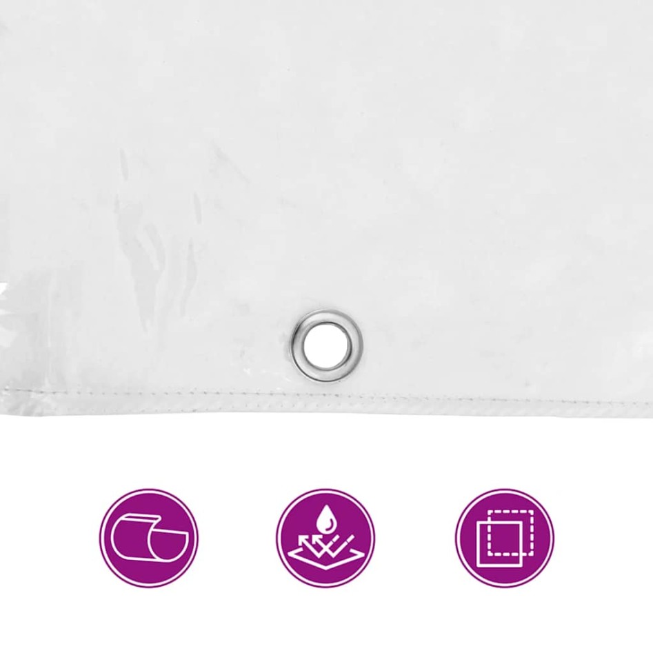 Lona transparente con ojales PVC 6x8