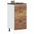 Mueble bajo de cocina Kalmar de madera antigua de