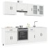 Mueble cocina Kalmar blanco de alto brillo 8
