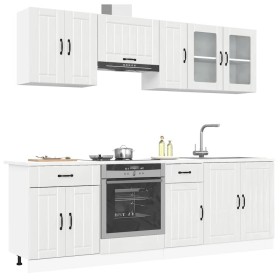 Mueble cocina Kalmar blanco de alto brillo 8