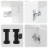 Mueble cocina Kalmar blanco de alto brillo 8