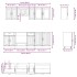 Mueble cocina Kalmar roble marrón 8 pzas madera