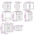 Mueble cocina Kalmar roble marrón 8 pzas madera