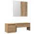 Set de muebles recibidor madera contrachapada roble