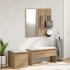 Set de muebles recibidor madera contrachapada roble