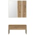 Set de muebles recibidor madera contrachapada roble