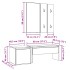 Set de muebles recibidor madera contrachapada roble