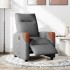Sillón reclinable eléctrico de tela gris