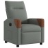 Sillón reclinable eléctrico de tela gris