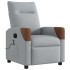 Sillón reclinable de masaje eléctrico tela gris