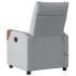 Sillón reclinable de masaje eléctrico tela gris