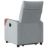 Sillón reclinable elevable de tela gris