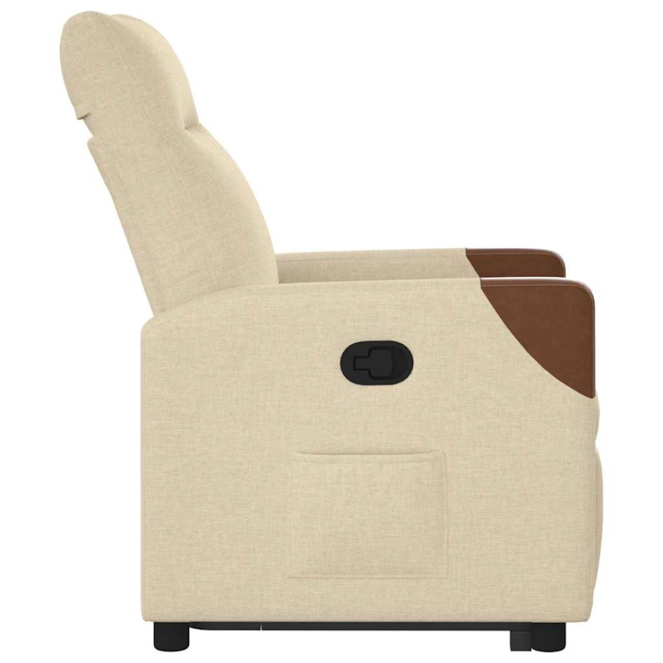 Sillón reclinable elevable de tela color