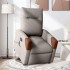 Sillón reclinable de masaje elevable tela gris